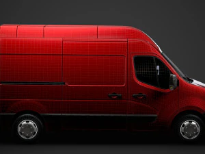 nissan nv 400 l2h3 van 2020 3D Model