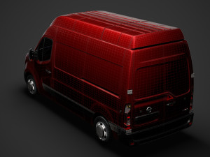 nissan nv 400 l2h3 van 2020 3D Model