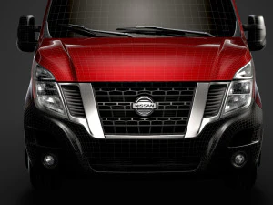 nissan nv 400 l2h3 van 2020 3D Model