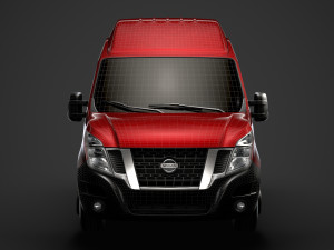 nissan nv 400 l2h3 van 2020 3D Model
