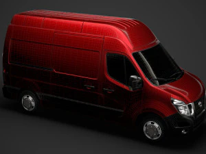 nissan nv 400 l2h3 van 2020 3D Model