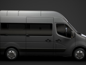 opel movano l2h3 minibus 2020 3D मॉडल