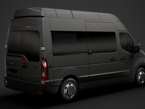 opel movano l2h3 minibus 2020 3D मॉडल