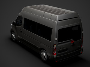 opel movano l2h3 minibus 2020 3D मॉडल