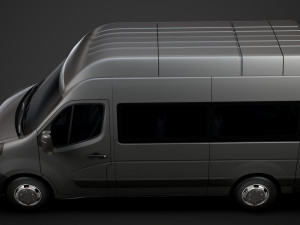 opel movano l2h3 minibus 2020 3D मॉडल