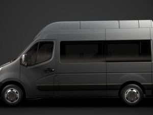 opel movano l2h3 minibus 2020 3D मॉडल