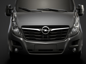 opel movano l2h3 minibus 2020 3D मॉडल