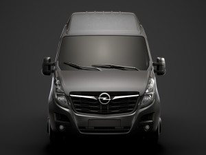 opel movano l2h3 minibus 2020 3D मॉडल