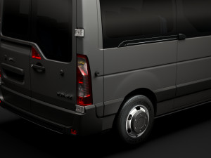 opel movano l2h3 minibus 2020 3D मॉडल