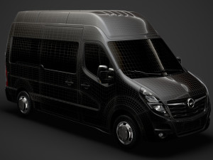 opel movano l2h3 minibus 2020 3D मॉडल