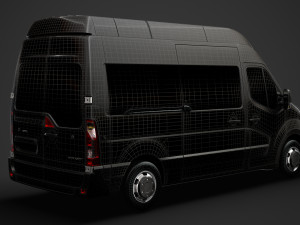 opel movano l2h3 minibus 2020 3D मॉडल