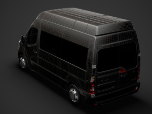 opel movano l2h3 minibus 2020 3D मॉडल