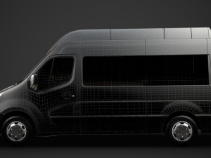opel movano l2h3 minibus 2020 3D मॉडल