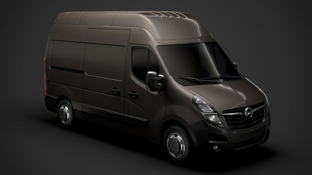 opel movano l2h3 van 2020 Modèle 3D .c4d .max .obj .3ds .fbx .stl .blend 
