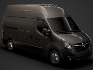 opel movano l2h3 van 2020 Modelo 3D
