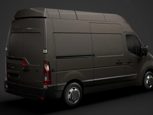 opel movano l2h3 van 2020 3D Model