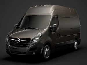 opel movano l2h3 van 2020 3D Model
