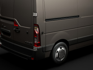 opel movano l2h3 van 2020 Modèle 3D