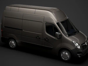 opel movano l2h3 van 2020 3D Model