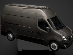 opel movano l2h3 van 2020 3D Model