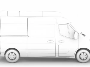 opel movano l2h3 van 2020 3D Model