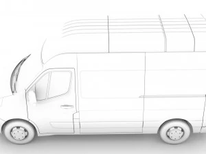opel movano l2h3 van 2020 3D Model