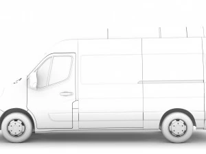 opel movano l2h3 van 2020 3D Model
