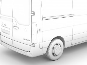 opel movano l2h3 van 2020 Modèle 3D