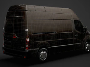 opel movano l2h3 van 2020 3D Model