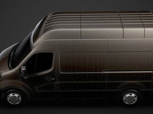 opel movano l2h3 van 2020 3D Model