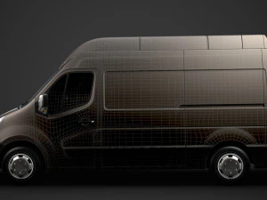 opel movano l2h3 van 2020 3D Model