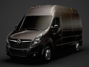 opel movano l2h3 van 2020 3D Model