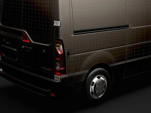 opel movano l2h3 van 2020 3D Model