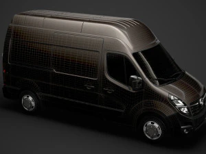 opel movano l2h3 van 2020 3D Model