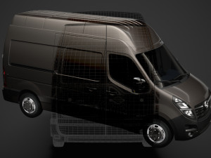 opel movano l2h3 van 2020 Modèle 3D