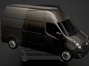 opel movano l2h3 van 2020 3D Model
