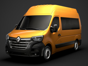 renault master l2h3 minibus 2020 Modèle 3D