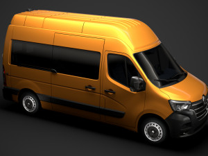renault master l2h3 minibus 2020 Modèle 3D