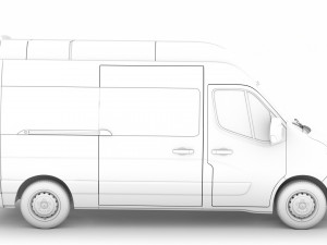 renault master l2h3 minibus 2020 Modèle 3D