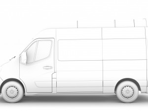 renault master l2h3 minibus 2020 Modèle 3D