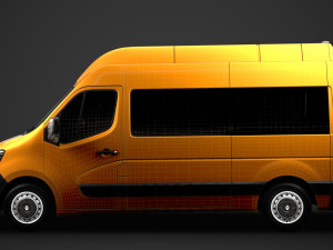 renault master l2h3 minibus 2020 Modèle 3D