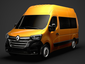 renault master l2h3 minibus 2020 Modèle 3D