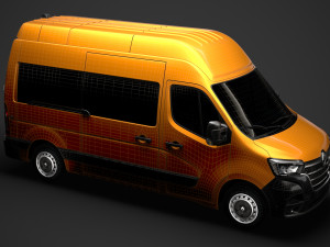 renault master l2h3 minibus 2020 Modèle 3D