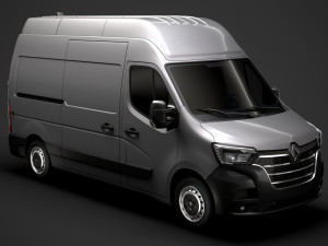 renault master l2h3 van 2020 3D 모델