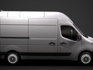 renault master l2h3 van 2020 3D 모델