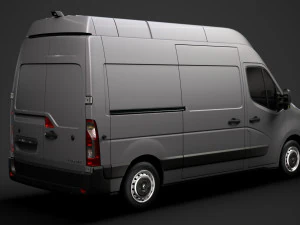 renault master l2h3 van 2020 3D Model
