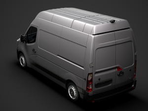 renault master l2h3 van 2020 3D 모델