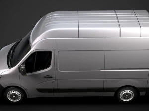 renault master l2h3 van 2020 3D Model