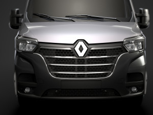 renault master l2h3 van 2020 3D 모델