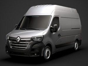 renault master l2h3 van 2020 3D 모델
